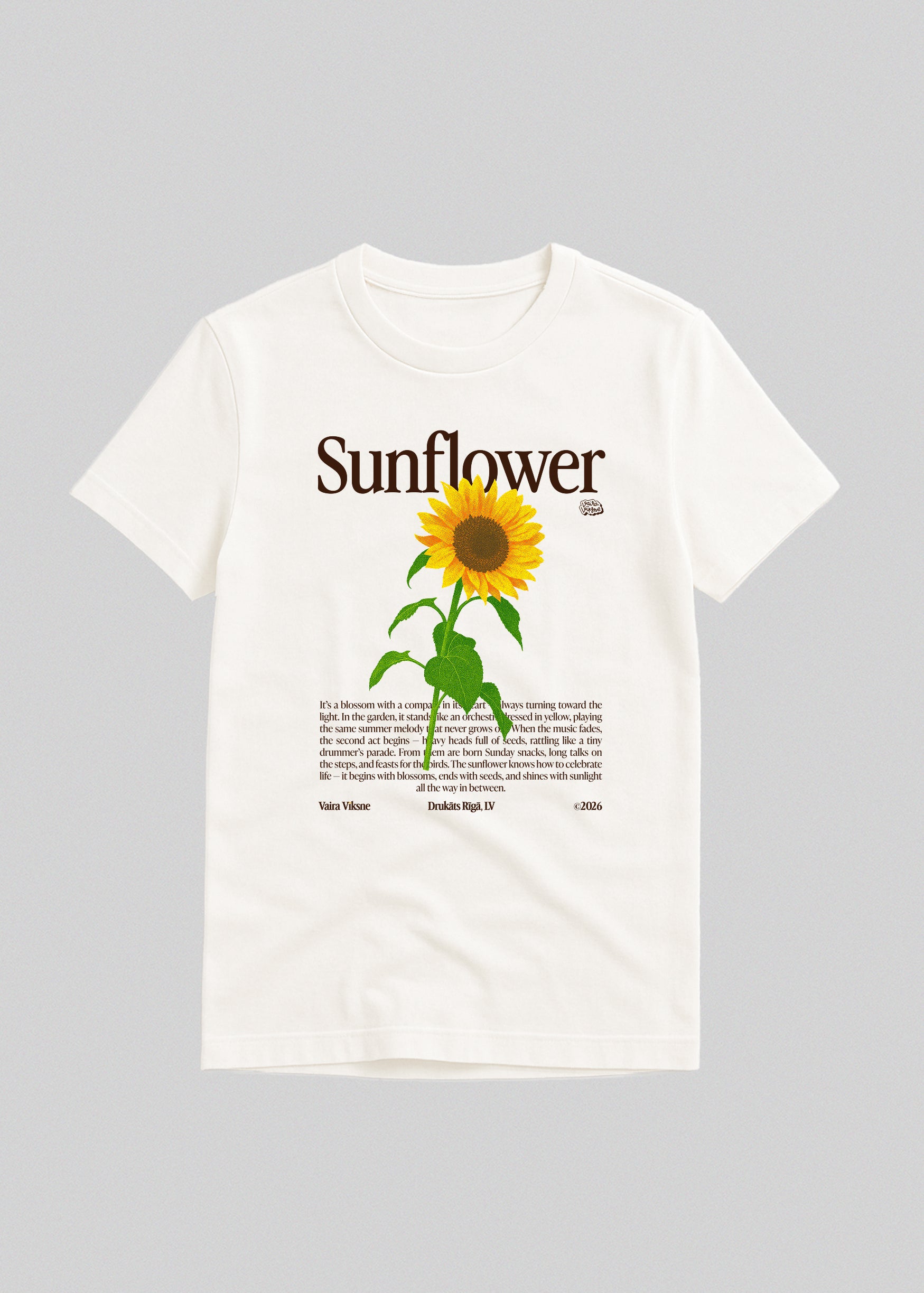 Organic Cotton T-Shirt SUNFLOWER