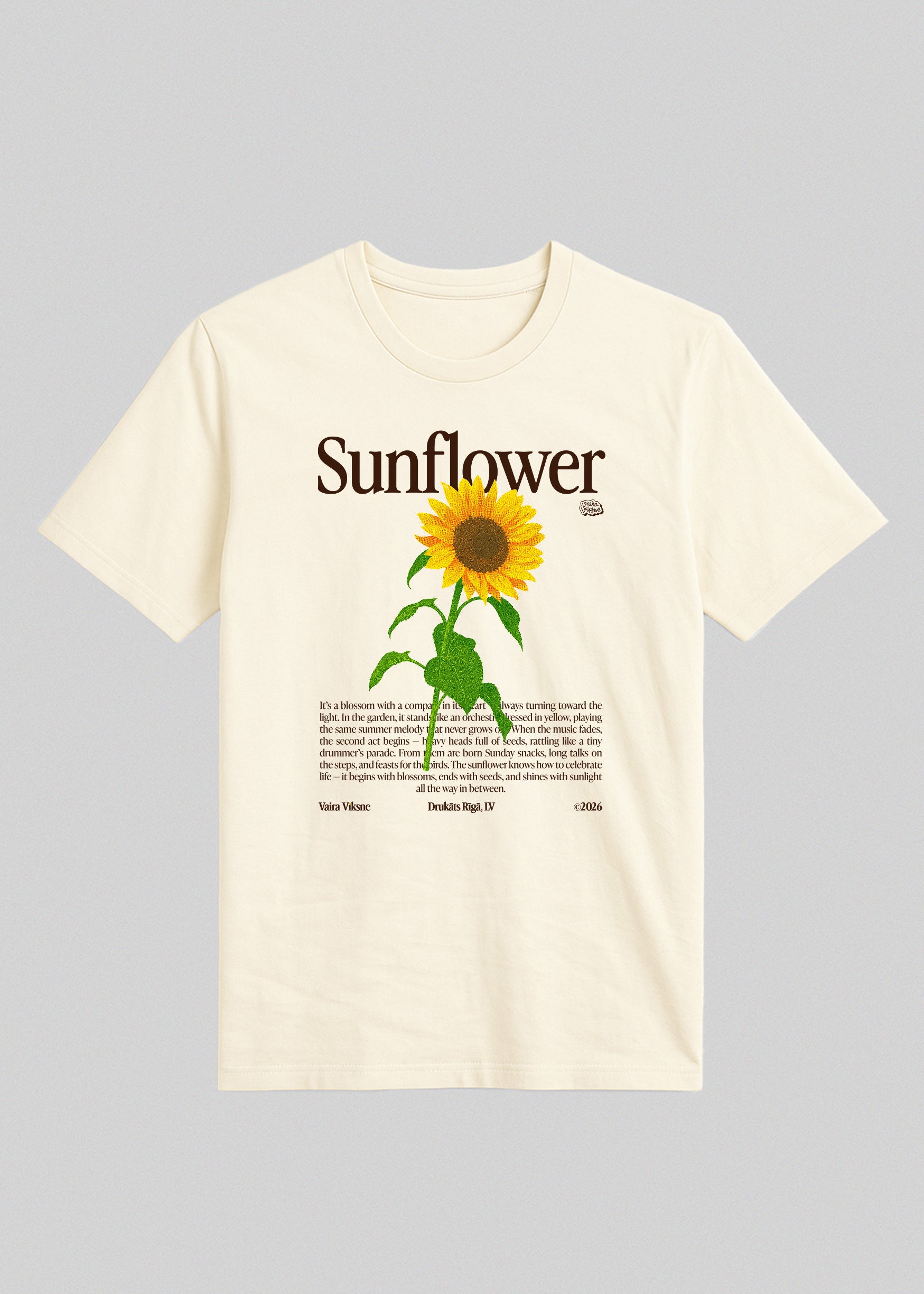 Organic Cotton T-Shirt SUNFLOWER