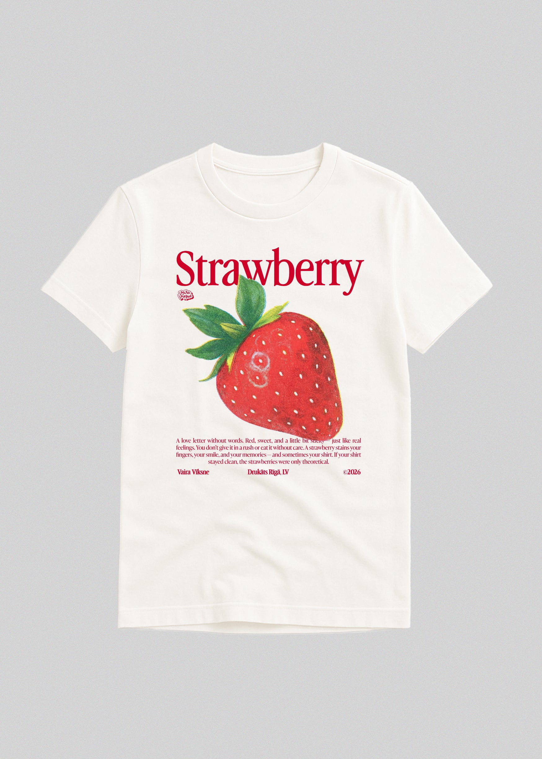 Organic Cotton T-Shirt STRAWBERRY