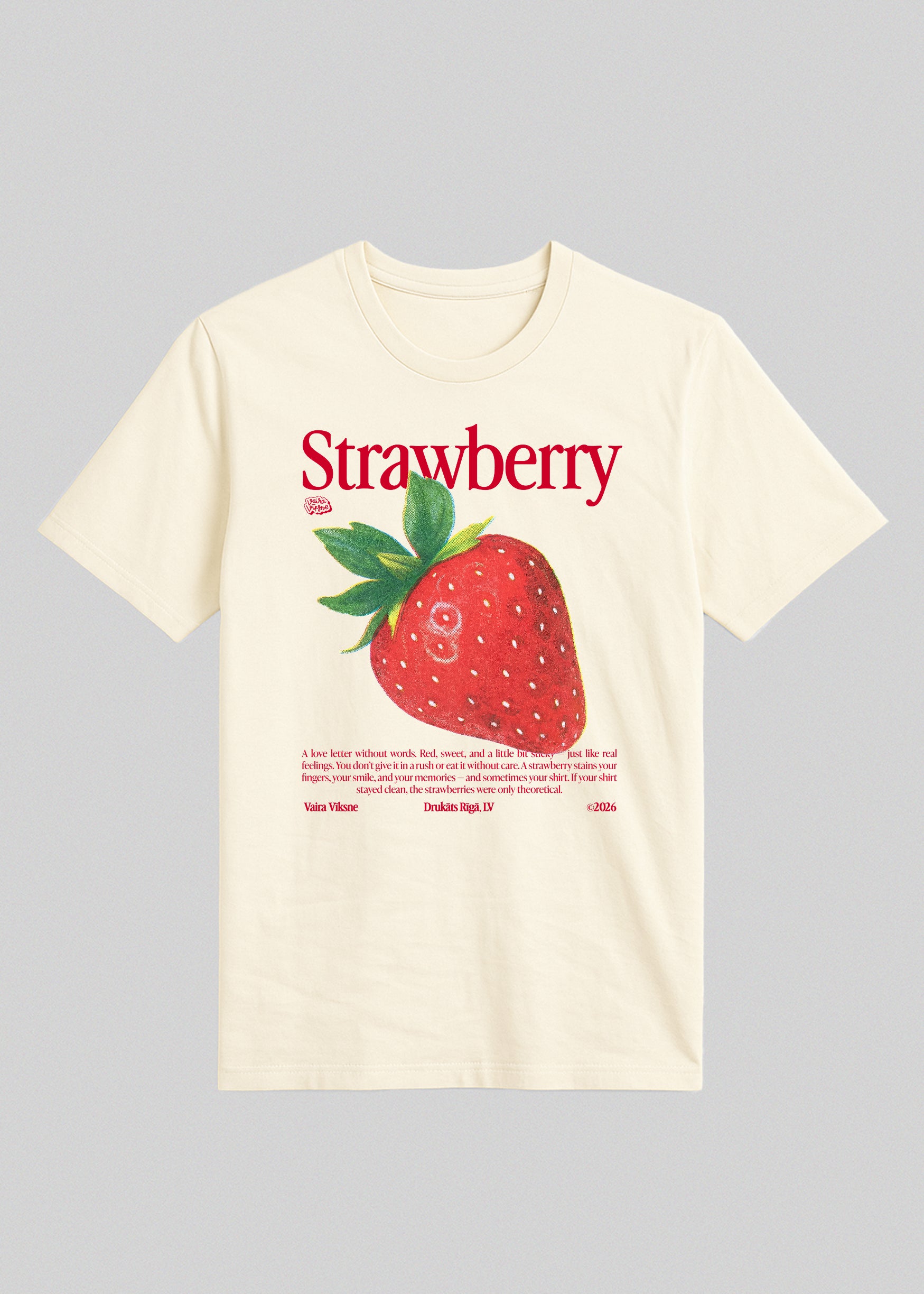 Organic Cotton T-Shirt STRAWBERRY
