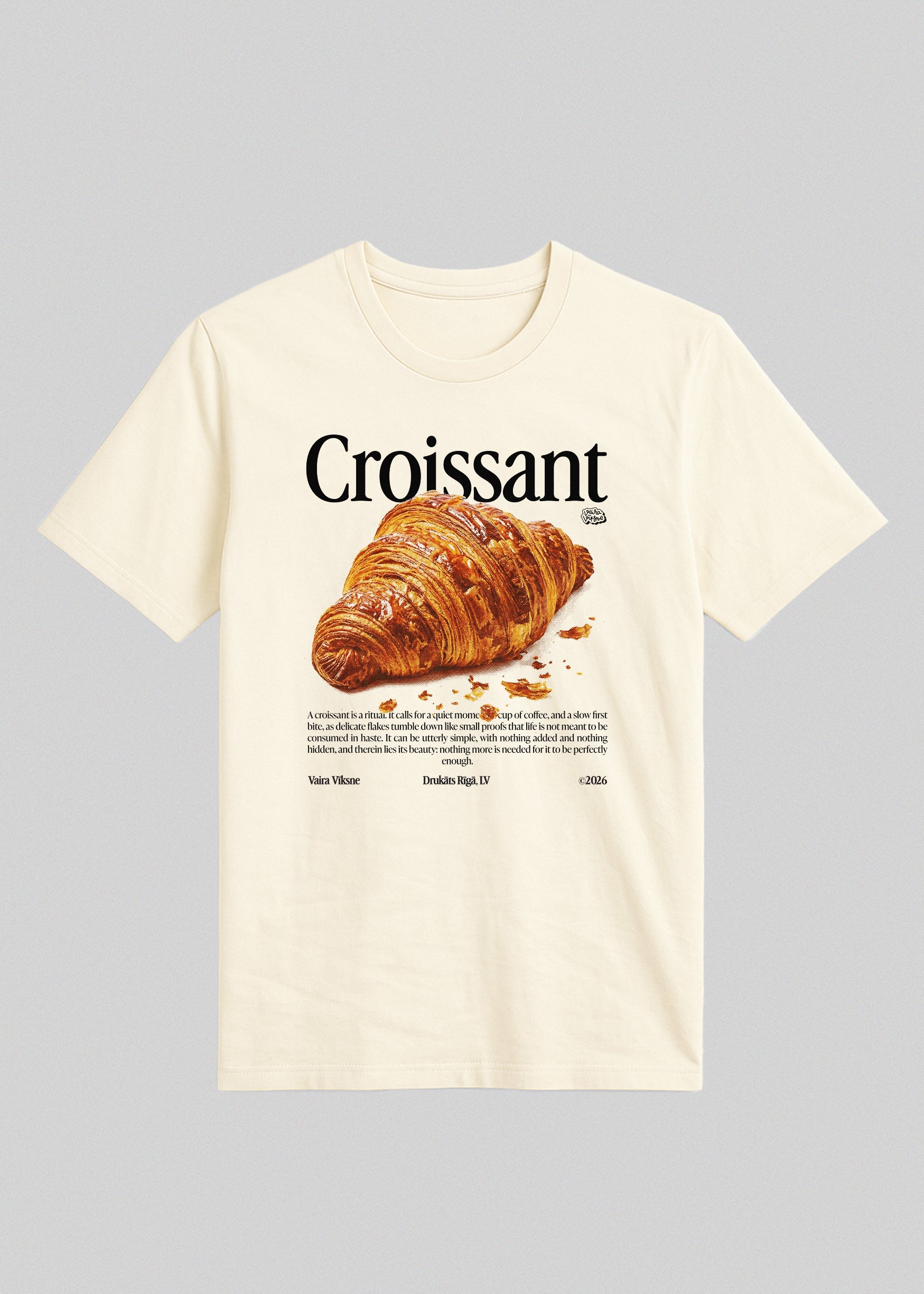 Organic Cotton T-Shirt CROISSANT