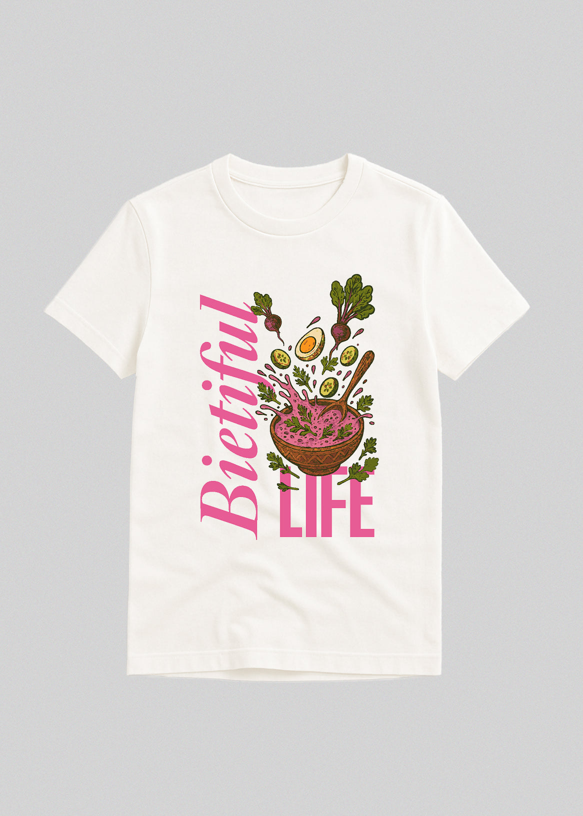 Organiskas Kokvilnas T-krekls BIETIFUL LIFE