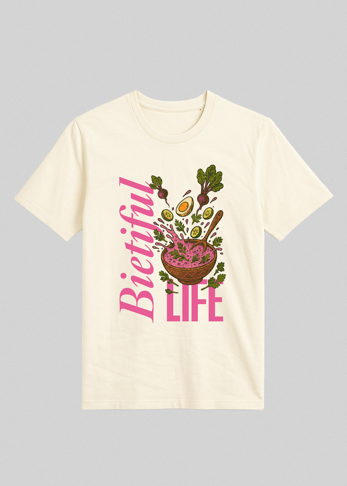 Organiskas Kokvilnas T-krekls BIETIFUL LIFE