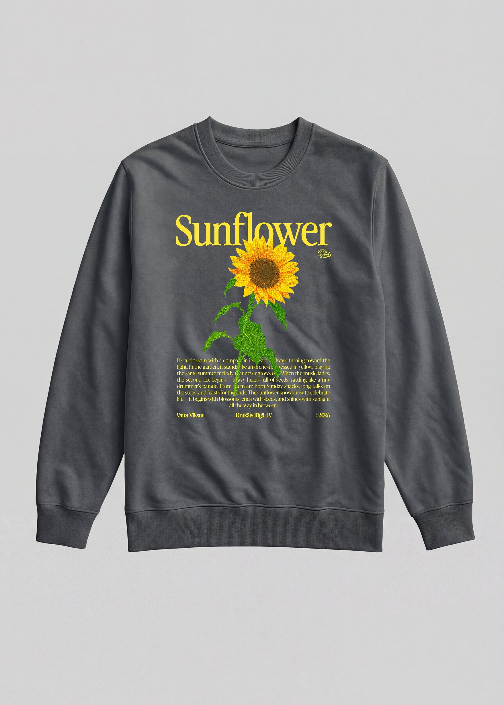 Organic Sweatshirt SUNFLOWER