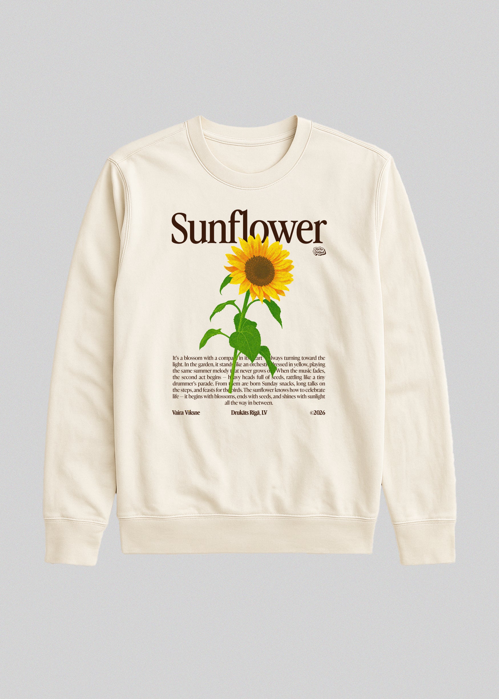 Organic Sweatshirt SUNFLOWER