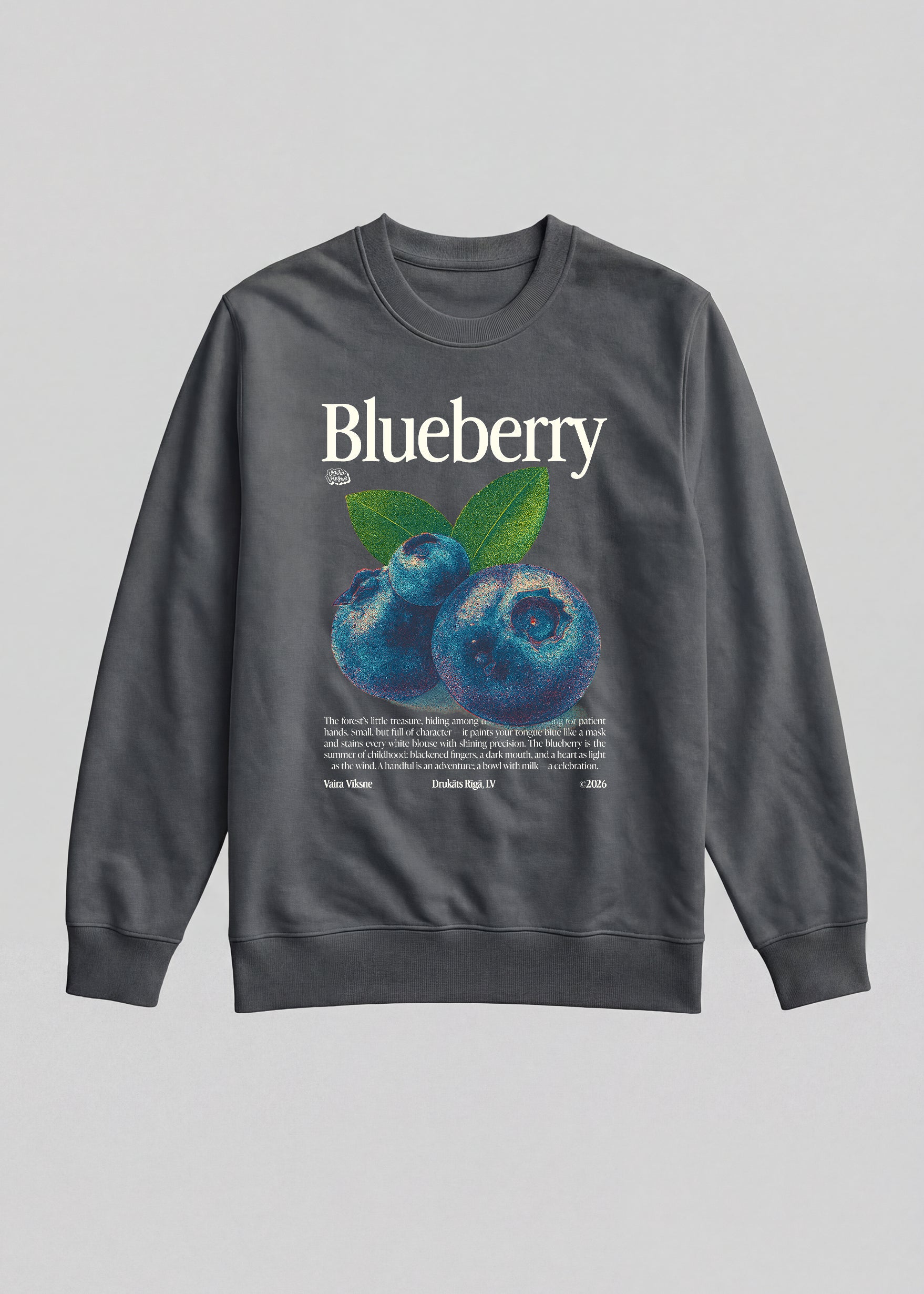 Organic Sweatshirt BLUEBERRY