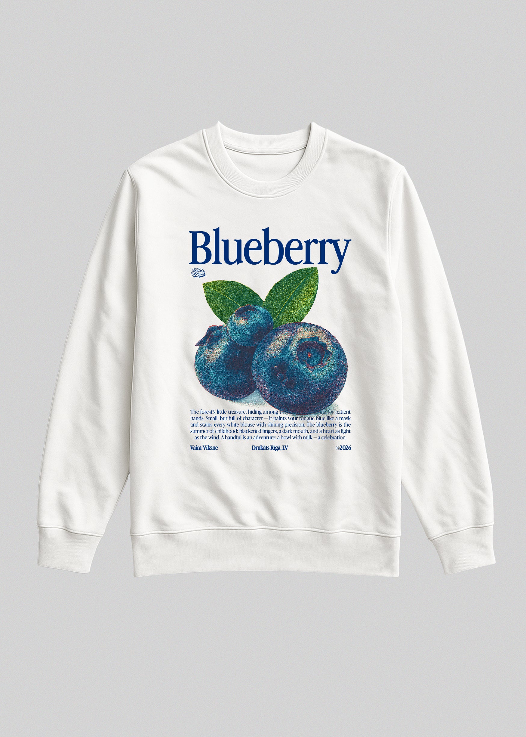Organic Sweatshirt BLUEBERRY