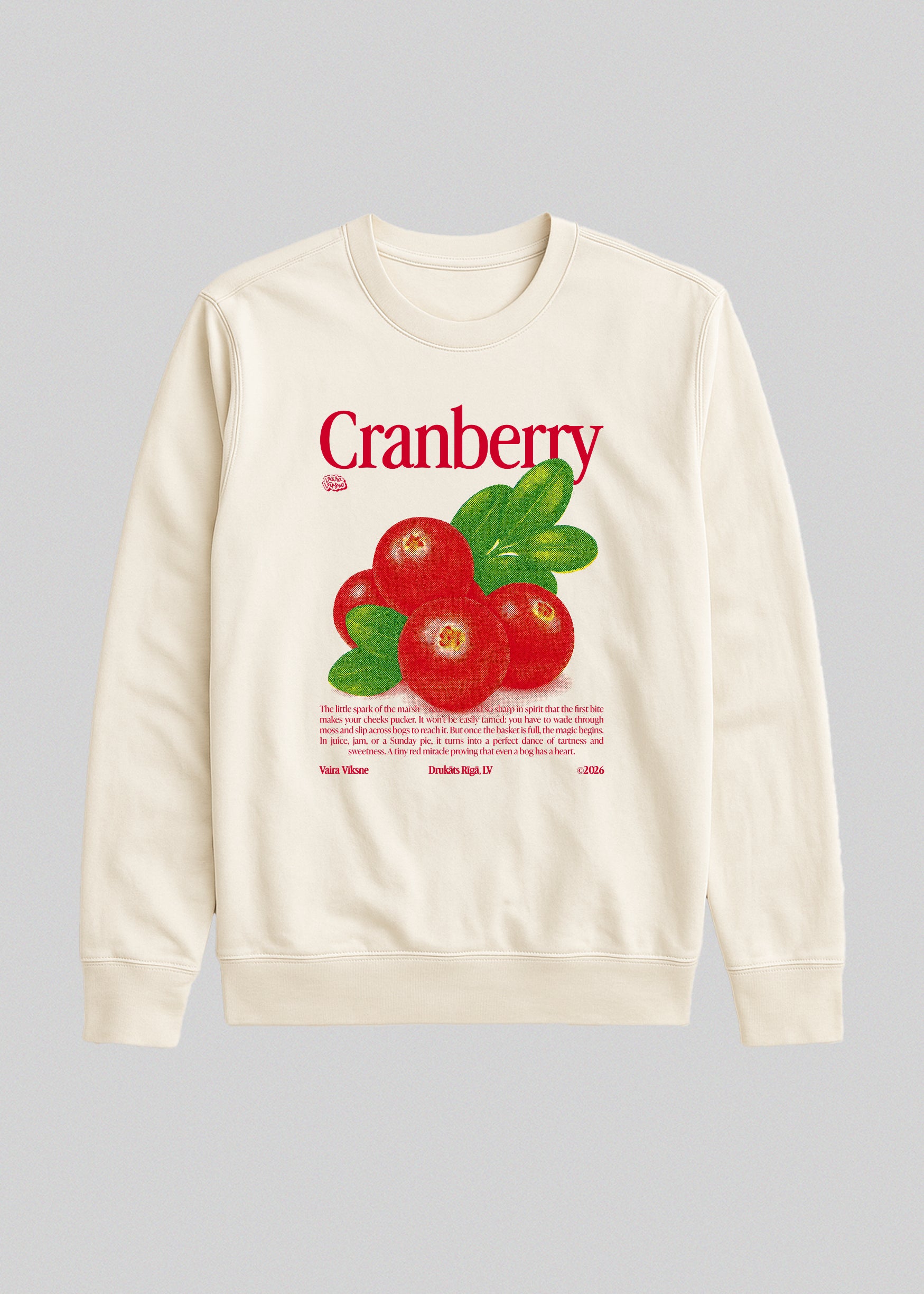 Organic Sweatshirt CRANBERRY