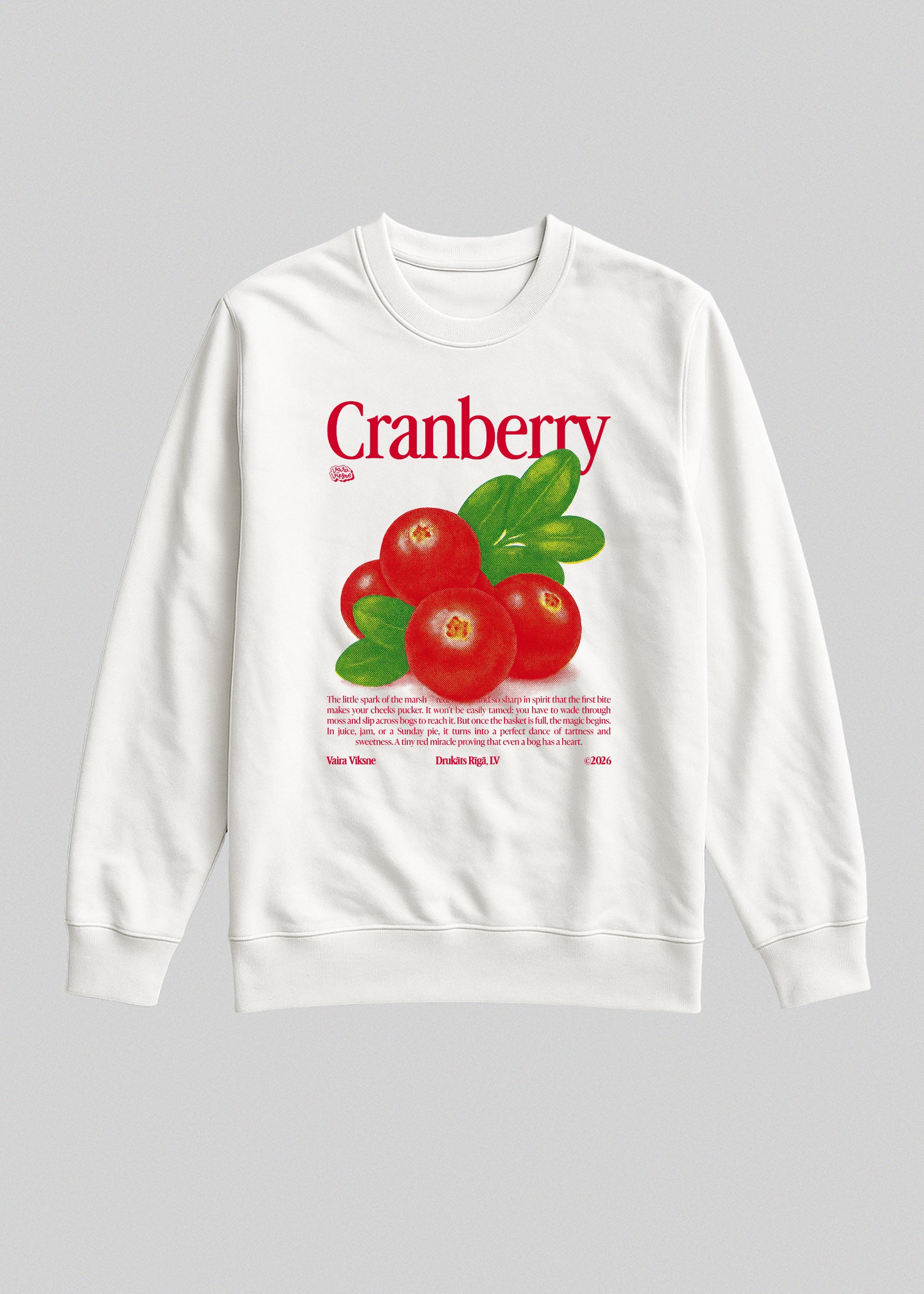 Organic Sweatshirt CRANBERRY