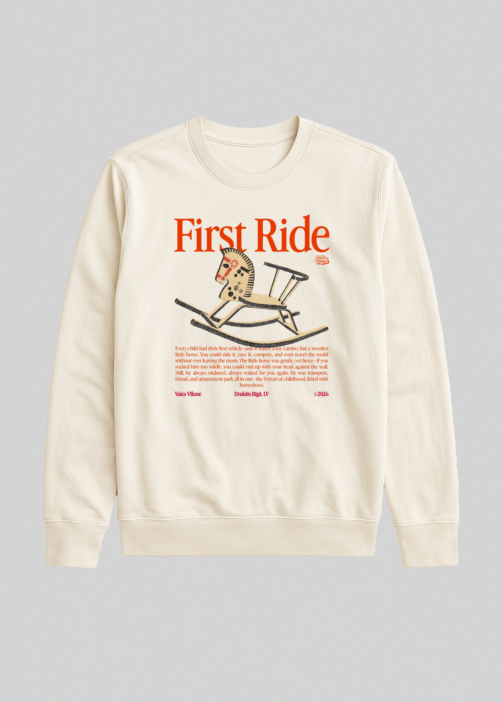 Organic Sweatshirt FIRST RIDE