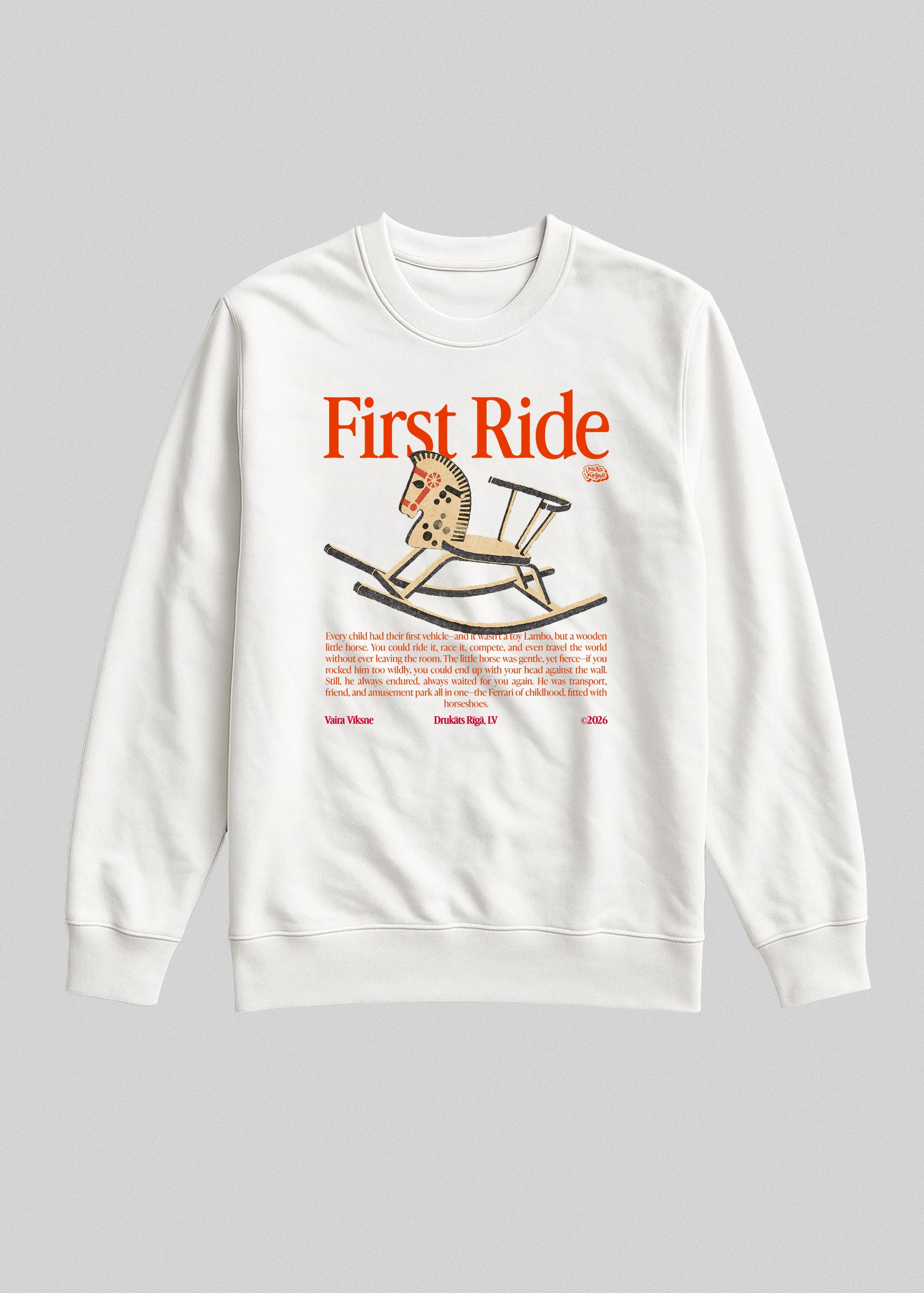 Organic Sweatshirt FIRST RIDE