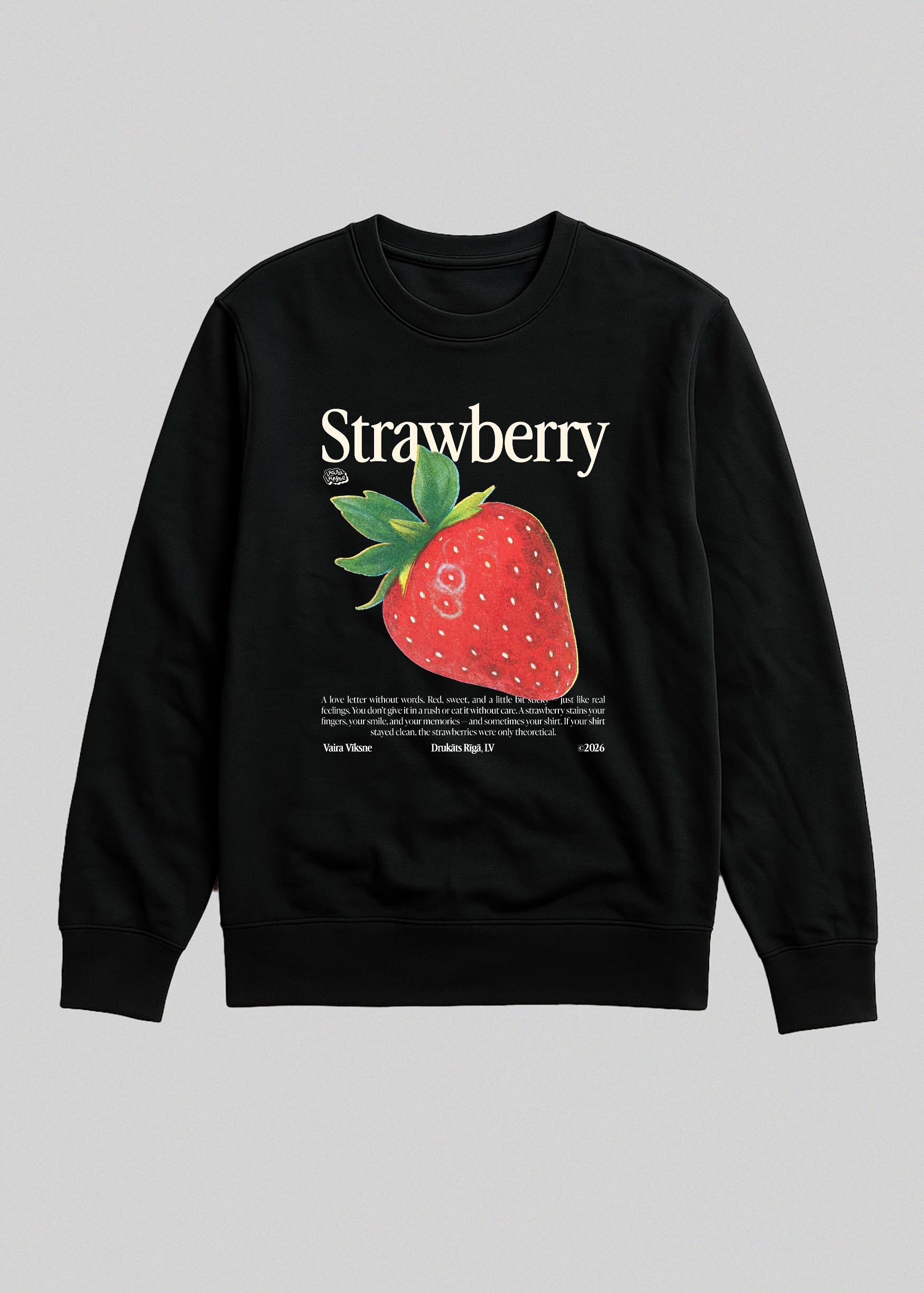 Organic Sweatshirt STRAWBERRY