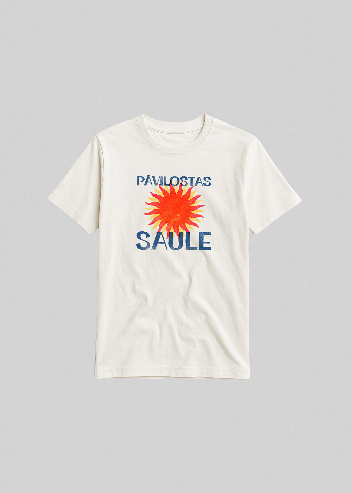 Bērnu kokvilnas T-krekls PĀVILOSTAS SAULE