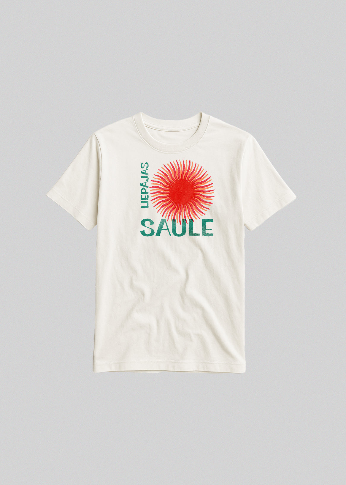 Bērnu kokvilnas T-krekls LIEPĀJAS SAULE