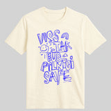 Organiskas Kokvilnas T-krekls VISS SAFE (Zils)