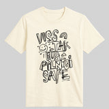 Organiskas Kokvilnas T-krekls VISS SAFE (Melns)