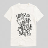 Organiskas Kokvilnas T-krekls VISS SAFE (Melns)