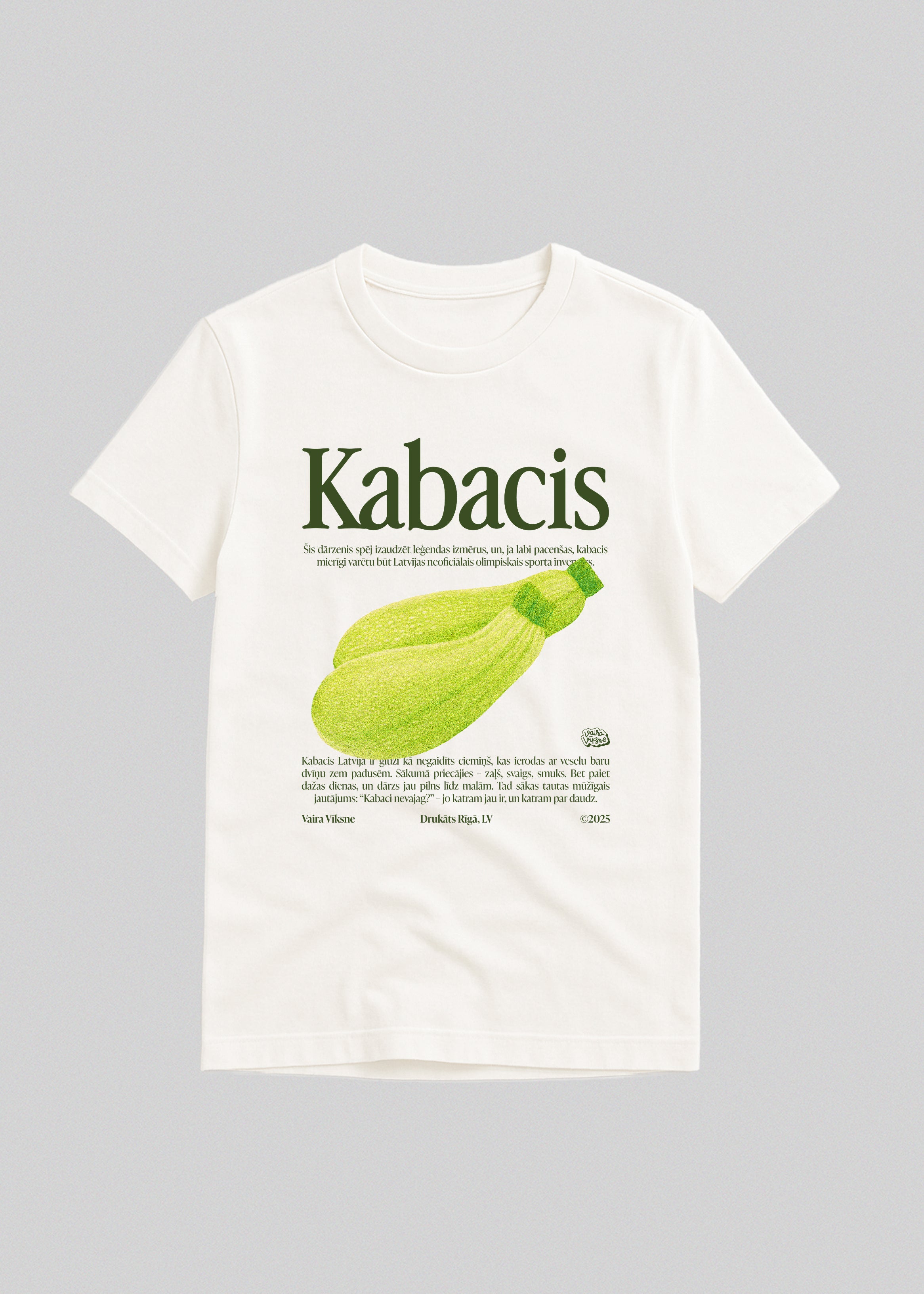 Organiskas Kokvilnas T-krekls KABACIS