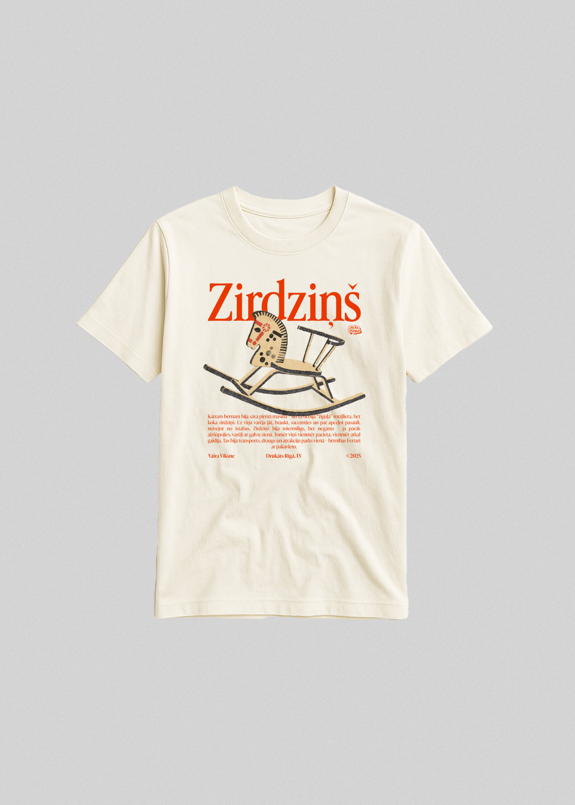 Bērnu kokvilnas T-krekls ZIRDZIŅŠ