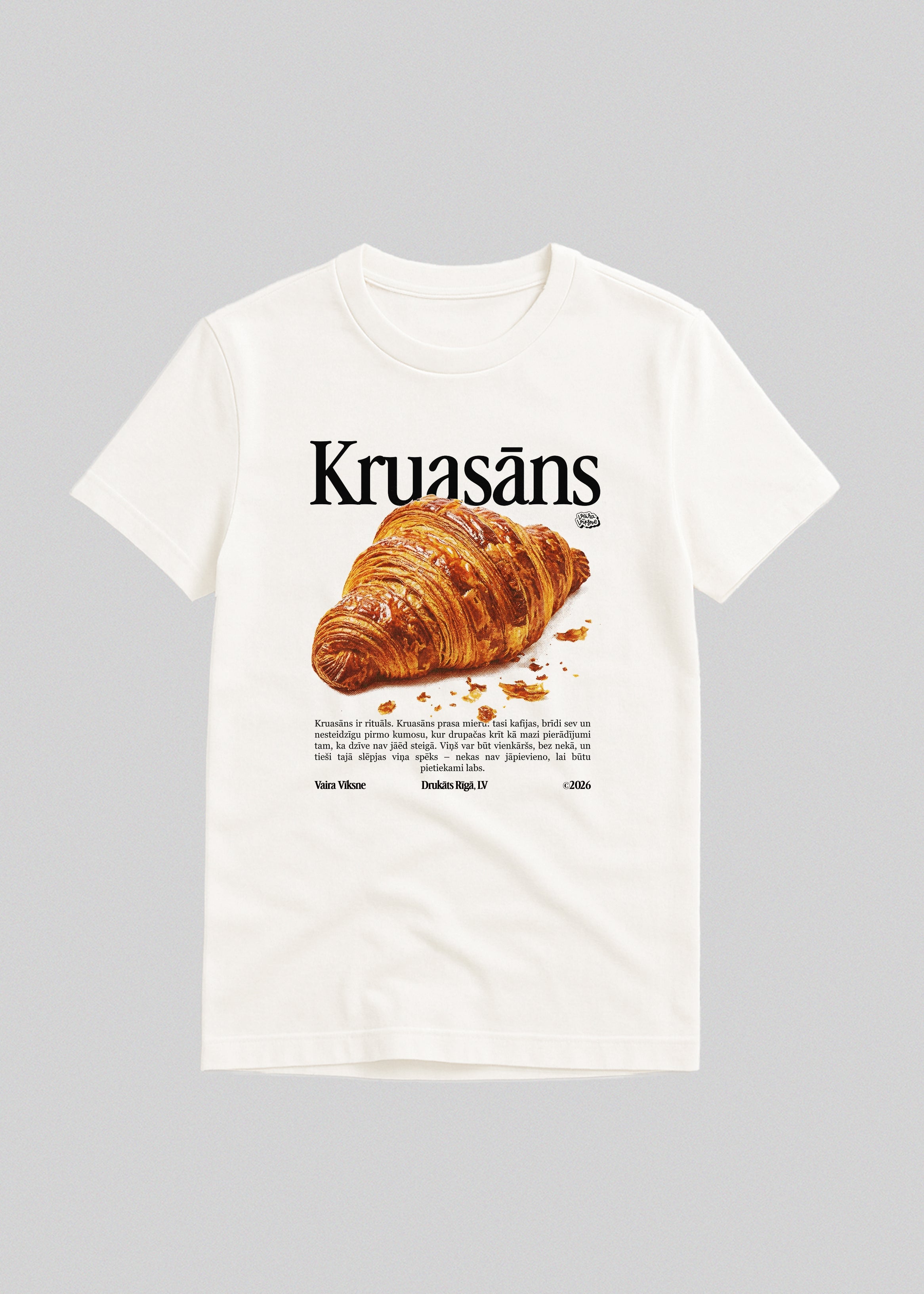 Organiskas Kokvilnas T-krekls KRUASĀNS