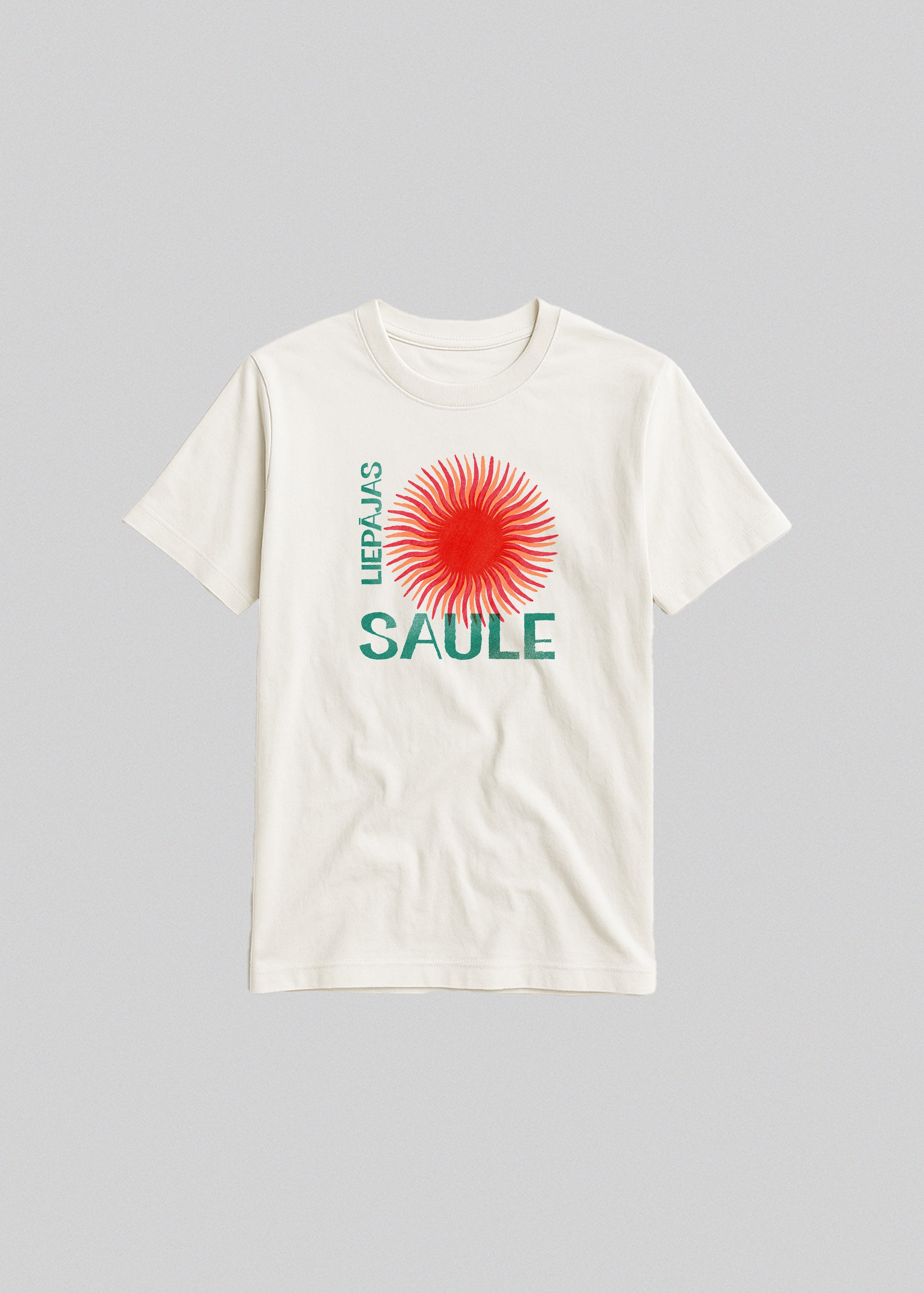 Bērnu kokvilnas T-krekls LIEPĀJAS SAULE