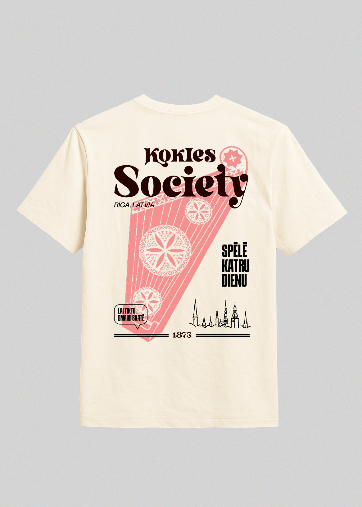 Organiskas Kokvilnas T-krekls KOKLES SOCIETY