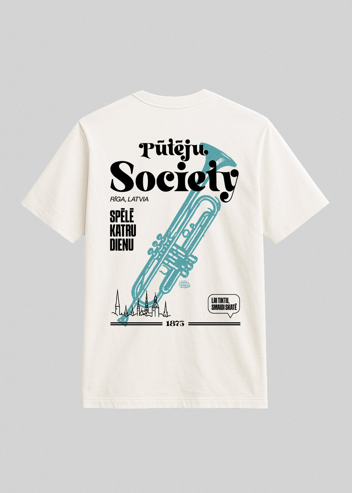 Organiskas Kokvilnas T-krekls PŪTĒJU SOCIETY