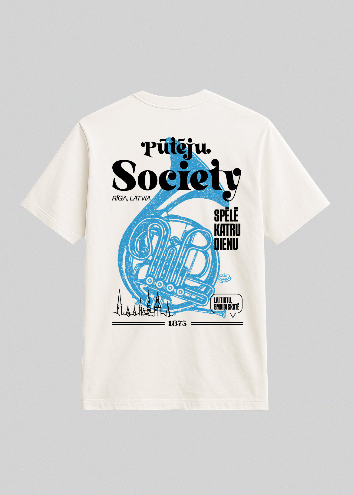 Organiskas Kokvilnas T-krekls PŪTĒJU SOCIETY