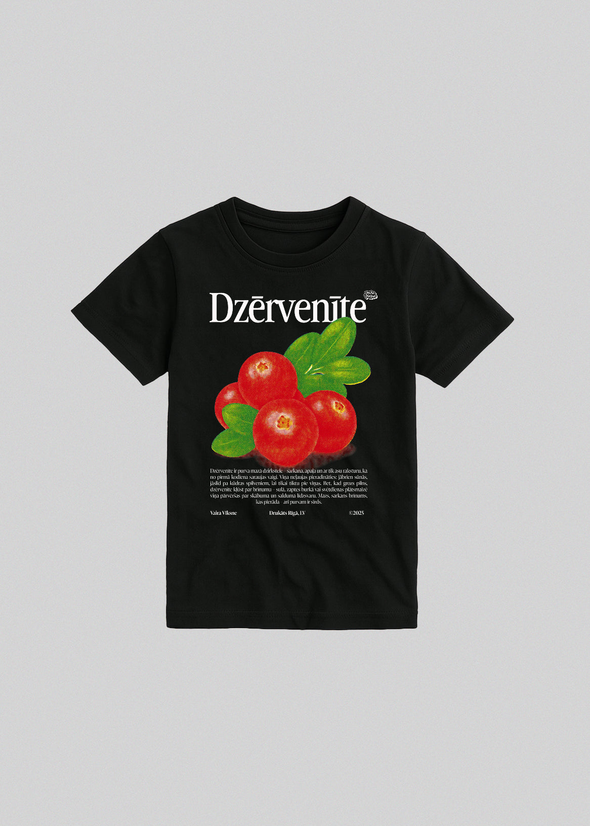 Bērnu kokvilnas T-krekls DZĒRVENĪTE