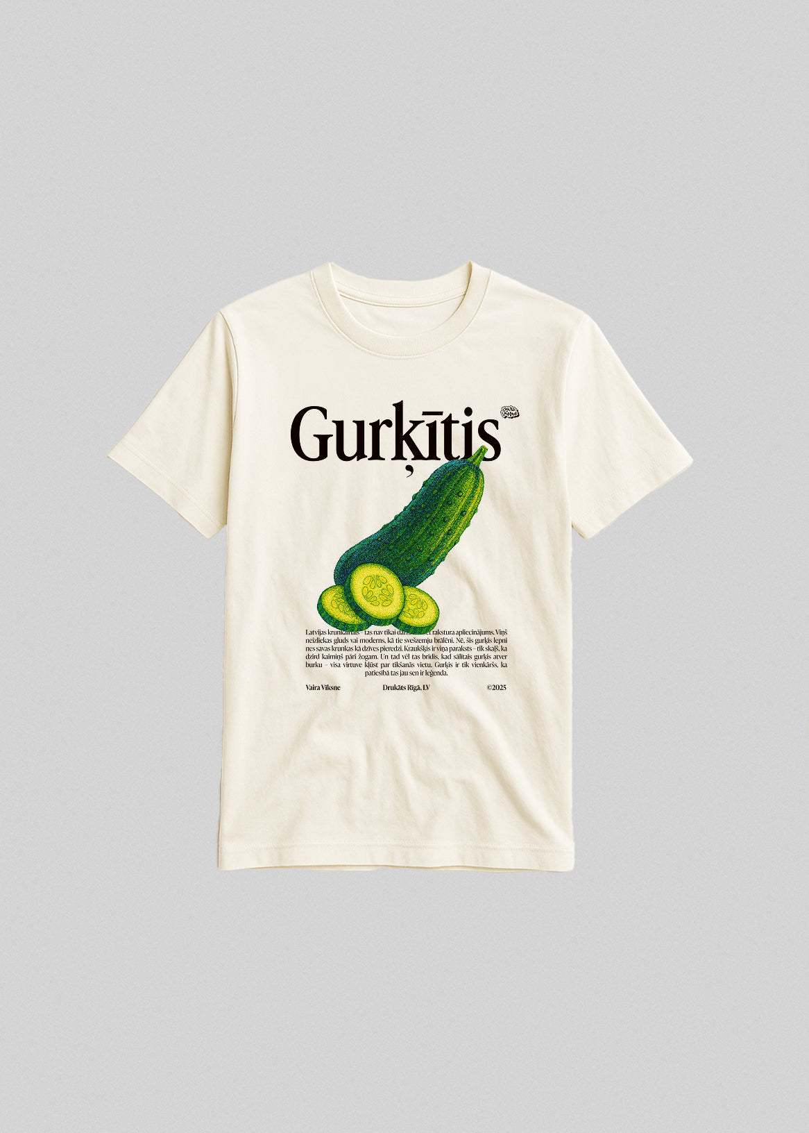 Bērnu kokvilnas T-krekls GURĶĪTIS