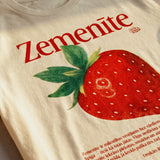 Organiskas Kokvilnas T-krekls ZEMENĪTE