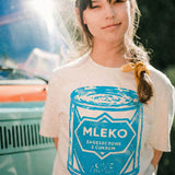 Organic Cotton T-Shirt MLEKO ZAGĘSZCZONE