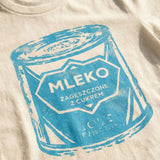 Organic Cotton T-Shirt MLEKO ZAGĘSZCZONE