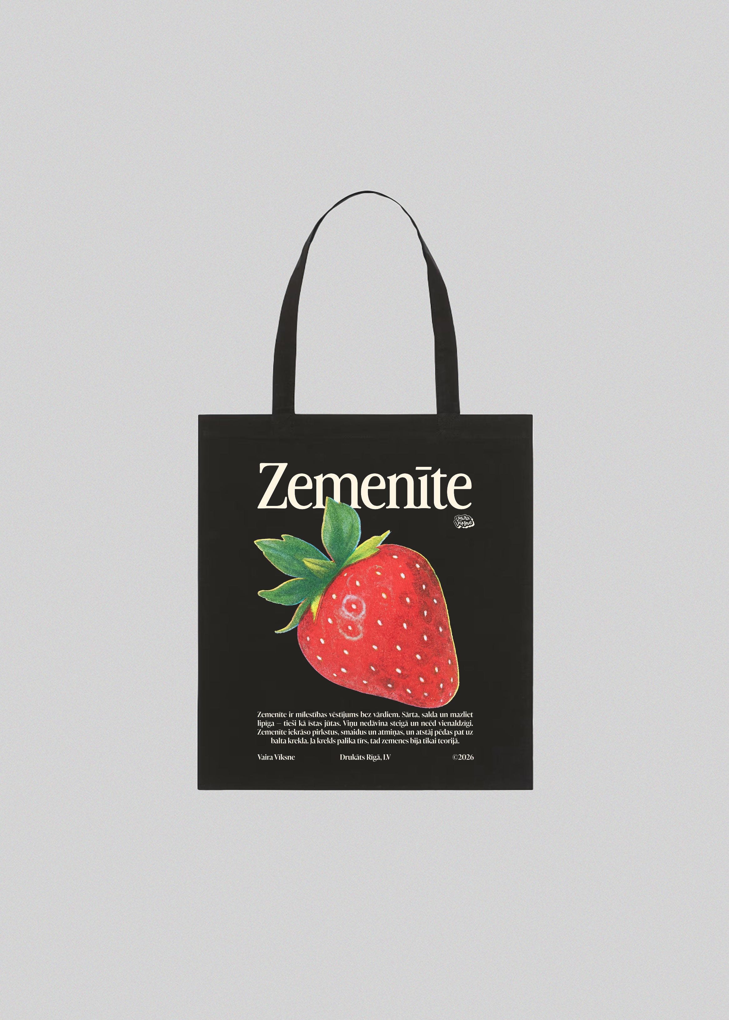 Auduma Maisiņš ZEMENĪTE