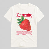 Organiskas Kokvilnas T-krekls ZEMENĪTE